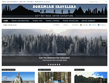 Tablet Screenshot of bohemiantravelers.com